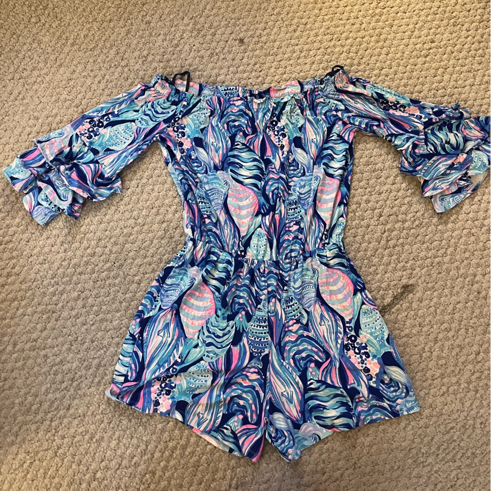 Lily Pulitzer Calla Off the Shoulder Romper